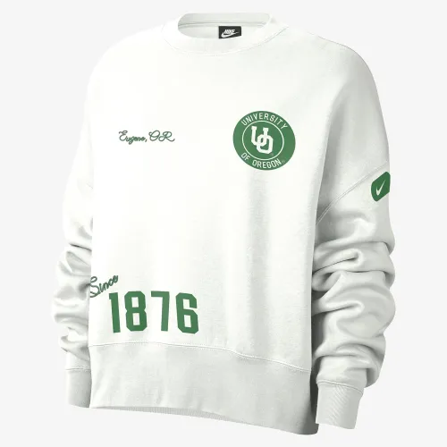 Oregon женская Nike College Crew-Neck свитшот цвет белый