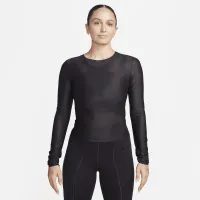 Nike FutureMove женская Dri-FIT Long-Sleeve Sheer Top цвет черный