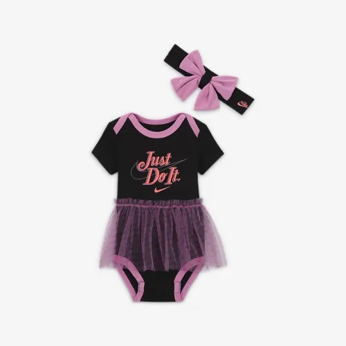 Nike Swooshfetti Baby 2-Piece Tutu Bodysuit Boxed комплект колір чорний