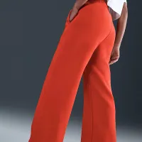Nike Sportswear Phoenix Fleece женская С высокой Талией Wide-Leg Pants цвет красный