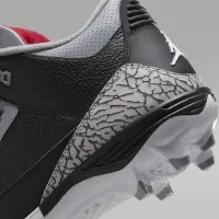 Nike Jordan 3 Mid TD чоловічі Football Cleats колір чорний