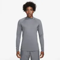 Nike Pro мужские Dri-FIT Warm Long-Sleeve Fitness Mock цвет серый