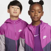 Nike Sportswear Windrunner Big детские Hooded Repel Куртка цвет фиолетовый
