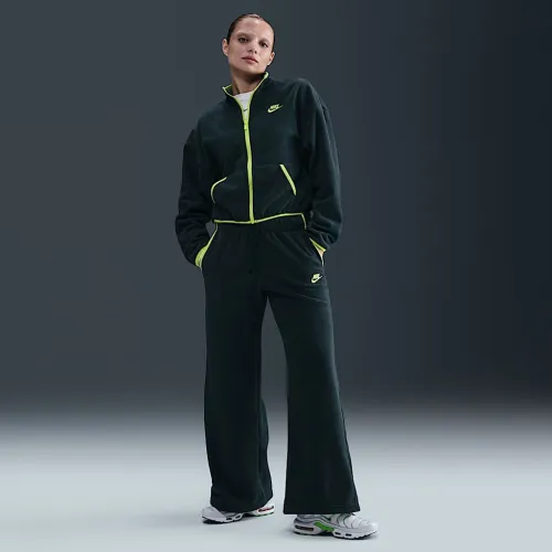 Nike Sportswear Club Fleece жіноча Mid-Rise Wide-Leg Cozy Pants колір зелений