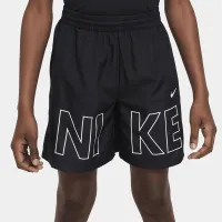 Nike Multi Big дитячі Woven тренувальні шорти колір чорний
