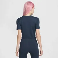 Nike Sportswear Essential жіноча Slim Cropped футболка блакитний