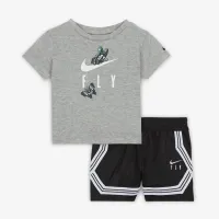 Nike Dry-FIT Fly Crossover Baby (12-24M) 2-Piece футболка комплект колір чорний