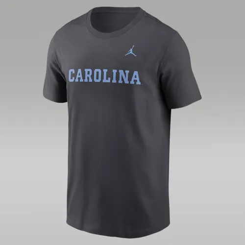 North Carolina Tar Heels Primetime Wordmark мужские Nike College футболка цвет серый