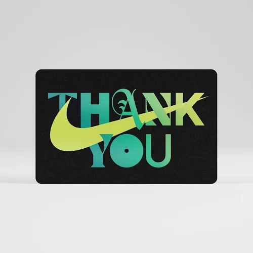 Nike Gift Card Mailed in a Mini Nike Shoebox колір чорний