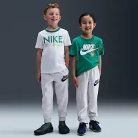 Nike Club Little дитячі Chenille Joggers колір коричневий