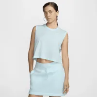 Nike Sportswear Club женская Sleeveless Cropped Top синий
