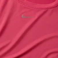 Nike One Classic жіноча Dri-FIT Short-Sleeve Cropped Top Pink