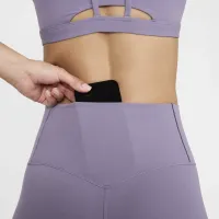 Nike Zenvy женская Gentle-Support С высокой Талией 7/8 лосины цвет фиолетовый