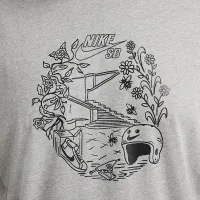 Nike SB футболка колір сірий