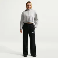 Nike Sportswear Phoenix Fleece женская С высокой Талией Wide-Leg Logo Pants цвет черный