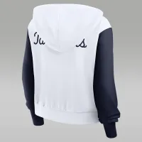 Nike North Carolina Athletic Prep Colorblocked Script Women’s Jordan Brand College Full-Zip Толстовка з капюшоном колір білий