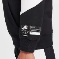 Nike Air Big детские Fleece Pullover Толстовка с капюшоном цвет черный