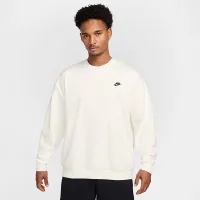 Nike Club Fleece мужские оверсайз French Terry Crew цвет белый