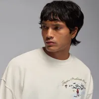 Nike Jordan Brooklyn Fleece чоловічі Crew-Neck світшот колір білий