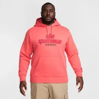 Nike Club мужские Fleece Pullover Толстовка с капюшоном Orange