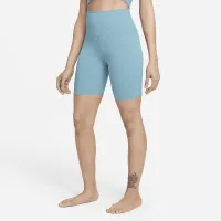 Nike Yoga Luxe женская С высокой Талией шорты синий