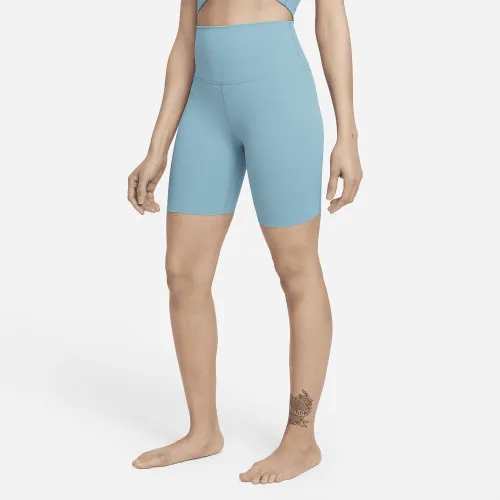 Nike Yoga Luxe женская С высокой Талией шорты синий