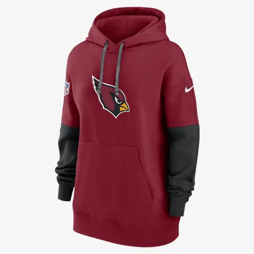 Arizona Cardinals Sideline Essential женская Nike NFL Pullover Толстовка с капюшоном цвет красный