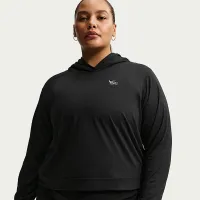 Nike Sportswear Chill Knit женская Lightweight Толстовка с капюшоном (большие размеры) цвет черный