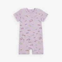 Nike E1D1 Baby Short Sleeve Short Coverall колір фіолетовий