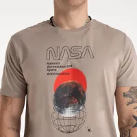 Футболка Alpha Industries Nasa Orbit 146510679 - бежевая
