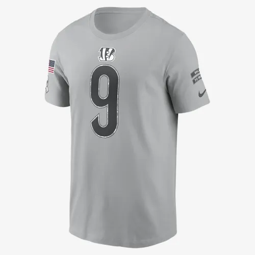 Joe Burrow Cincinnati Bengals Salute to Service чоловічі Nike NFL футболка колір сірий