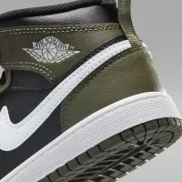 Nike Jordan 1 Mid Little дитячі Кросівки колір чорний