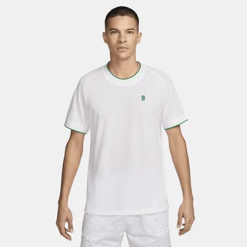 NikeCourt Heritage чоловічі Short-Sleeve Tennis Top колір білий