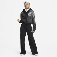Nike Sportswear Phoenix Fleece жіноча З високою талією Wide-Leg Sweatpants колір чорний