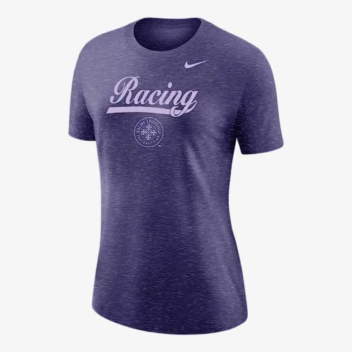 Racing Louisville женская Nike Soccer Varsity футболка цвет фиолетовый
