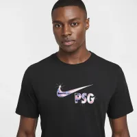Paris Saint-Germain Swoosh мужские Nike Soccer футболка цвет черный