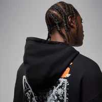 Nike Jordan Brooklyn чоловічі оверсайз Pullover Толстовка з капюшоном колір чорний