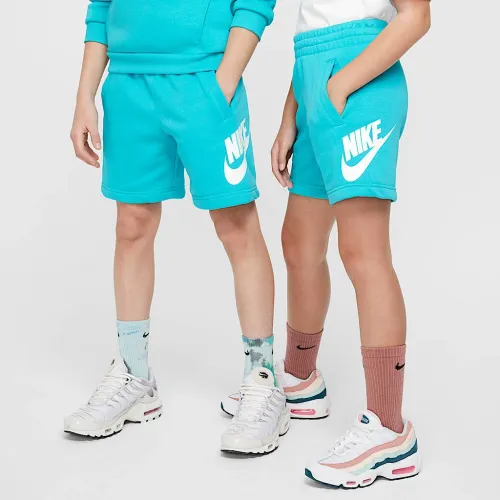 Nike Sportswear Club Fleece Big дитячі French Terry шорти колір зелений