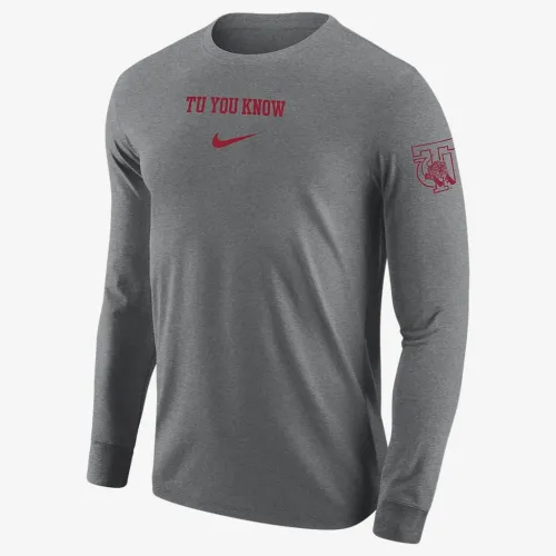Tuskegee чоловічі Nike College Long-Sleeve футболка колір сірий
