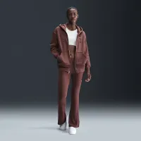 Nike Sportswear Phoenix Fleece жіноча оверсайз Full-Zip Толстовка з капюшоном колір коричневий