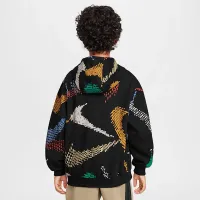 Nike Sportswear Club Big дитячі Fleece Толстовка з капюшоном колір чорний