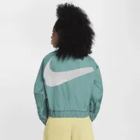Nike Sportswear Windrunner Big детские (Girls') Loose Куртка цвет зеленый