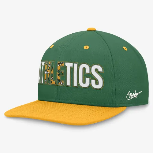Oakland Athletics Pro Cooperstown мужские Nike MLB Adjustable Hat цвет зеленый