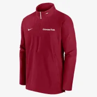 Alabama Crimson Tide Sideline Coach мужские Nike College 1/2-Zip Hooded Куртка цвет красный