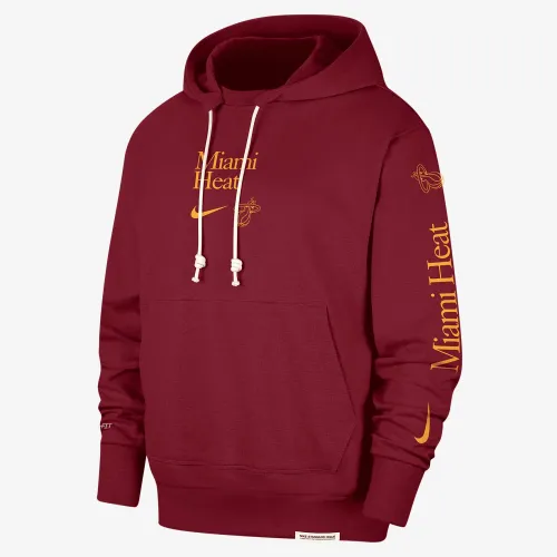 Miami Heat Standard Issue Courtside чоловічі Nike Dri-FIT NBA Толстовка з капюшоном колір червоний
