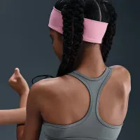 Nike Swoosh Girls' Sports Bra колір сірий