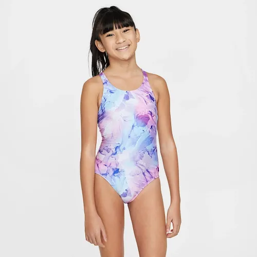Nike Swim HydraStrong Big детские (Girls') Fastback One-Piece многоцветный
