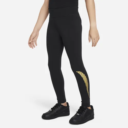 Nike Sportswear Favorites Big дитячі (Girls') З високою талією лосіни колір чорний