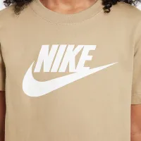 Nike Sportswear Big детские футболка цвет коричневый