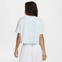 Nike Heritage жіноча Dri-FIT Short-Sleeve Cropped Top блакитний